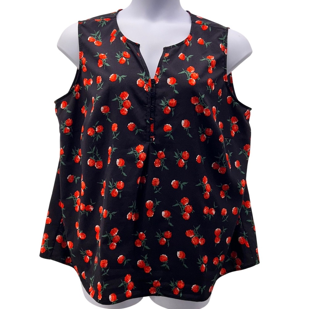 Talbots‎ Rose Tank Top Blue 2X